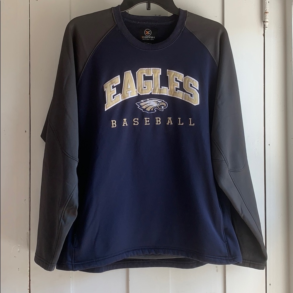 Bald Eagle Baseball Crewneck with “41” on the Back